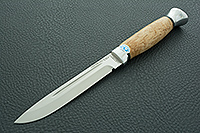 Нож Финка-3 стабилизированная карельская береза, 100х13м, алюминий : фото 2