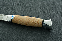 Нож Финка-3 стабилизированная карельская береза, 100х13м, алюминий : фото 7