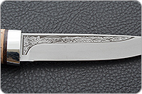 Нож Пескарь береста, d2, алюминий : фото 3