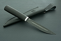 Нож Якут граб - черное дерево, 40x10c2m (эи-107), алюминий : фото 11