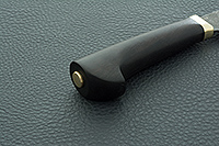 Нож Пчак граб - черное дерево, 95х18, латунь : фото 7