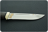 Нож Бекас стабилизированная карельская береза, cpr, латунь : фото 5