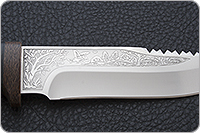 Нож Стрелец наборная кожа, n690, текстолит : фото 4