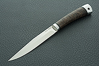 Нож Заноза  стабилизированная карельская береза, elmax, алюминий : фото 2