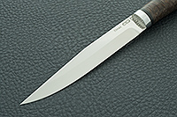 Нож Заноза  стабилизированная карельская береза, elmax, алюминий : фото 3