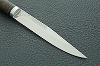 Нож Заноза  стабилизированная карельская береза, elmax, алюминий : фото 4