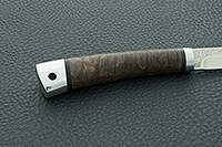 Нож Заноза  стабилизированная карельская береза, elmax, алюминий : фото 5