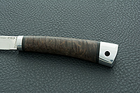 Нож Заноза  стабилизированная карельская береза, elmax, алюминий : фото 6