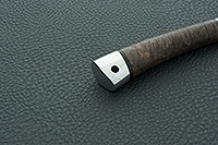 Нож Заноза  стабилизированная карельская береза, elmax, алюминий : фото 7