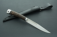 Нож Заноза  стабилизированная карельская береза, elmax, алюминий : фото 11