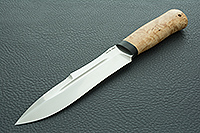 Нож Скорпион карельская береза, 100х13м, текстолит : фото 2