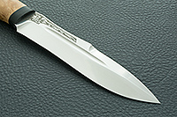 Нож Скорпион карельская береза, 100х13м, текстолит : фото 4