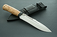 Нож Скорпион карельская береза, 100х13м, текстолит : фото 11