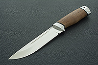 Нож Бекас стабилизированная карельская береза, s390, алюминий : фото 2