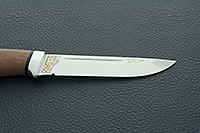 Нож Бекас стабилизированная карельская береза, s390, алюминий : фото 7