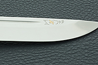 Нож Бекас стабилизированная карельская береза, s390, алюминий : фото 8