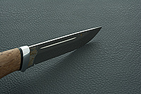 Нож Бекас стабилизированная карельская береза, s390, алюминий : фото 10