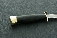 Нож Штрафбат наборная кожа, zdi-1016, латунь : фото 5