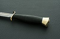 Нож Штрафбат наборная кожа, zdi-1016, латунь : фото 6