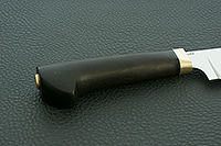 Нож Пчак граб - черное дерево, elmax, латунь : фото 5