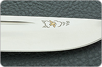 Нож Бекас наборная кожа, эп-766, латунь : фото 6