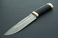 Нож Селигер наборная кожа, zdi-1016, латунь : фото 2