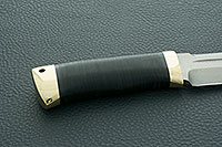 Нож Селигер наборная кожа, zdi-1016, латунь : фото 5