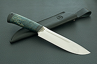 Нож Селигер стабилизированная карельская береза, 100х13м, текстолит : фото 9