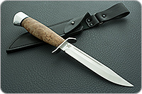 Нож Штрафбат стабилизированная карельская береза, cpr, алюминий : фото 5