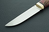 Нож Следопыт стабилизированная карельская береза, cpr, латунь : фото 3