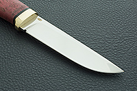 Нож Следопыт стабилизированная карельская береза, cpr, латунь : фото 4