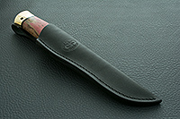 Нож Следопыт стабилизированная карельская береза, cpr, латунь : фото 11