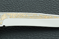 Нож Шаман-2 стабилизированная карельская береза, elmax, латунь : фото 8