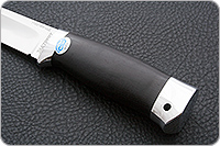 Нож Следопыт граб - черное дерево, 95х18, нержавеющая сталь : фото 6