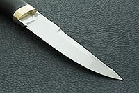 Нож Хаски граб - черное дерево, 100х13м, латунь : фото 4