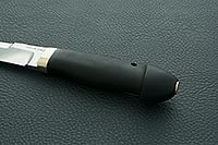 Нож Хаски граб - черное дерево, 100х13м, латунь : фото 6