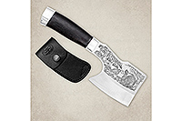 Топорик гравировка глухари граб - черное дерево, 50х14мф, алюминий : фото 4