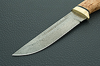 Нож Бекас карельская береза, zdi-1016, латунь : фото 3