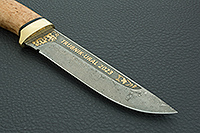 Нож Бекас карельская береза, zdi-1016, латунь : фото 4