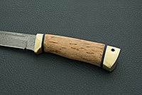Нож Бекас карельская береза, zdi-1016, латунь : фото 6