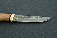 Нож Бекас карельская береза, zdi-1016, латунь : фото 7