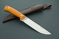 Нож Бекас ЦМ накладки микарта, elmax, цельнометаллический : фото 10