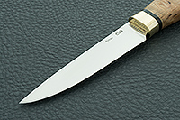 Кухонный нож Овощной малый карельская береза, elmax, латунь : фото 3