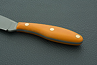 Нож Канадский средний (траппер) накладки микарта, 100х13м, цельнометаллический : фото 6