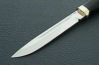 Нож Финка-3 граб - черное дерево, elmax, латунь : фото 3