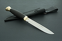 Нож Финка-3 граб - черное дерево, elmax, латунь : фото 11