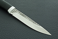 Нож Пескарь наборная кожа, k390, алюминий : фото 2