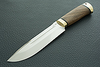 Нож Селигер орех, elmax, латунь : фото 2