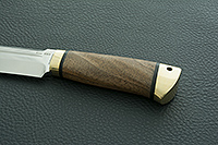 Нож Селигер орех, elmax, латунь : фото 6