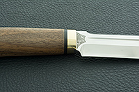 Нож Селигер орех, elmax, латунь : фото 8